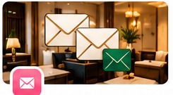 Hotel guest welcome email